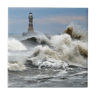 Sunderland - Roker Pier & Lighthouse Ceramic Tile