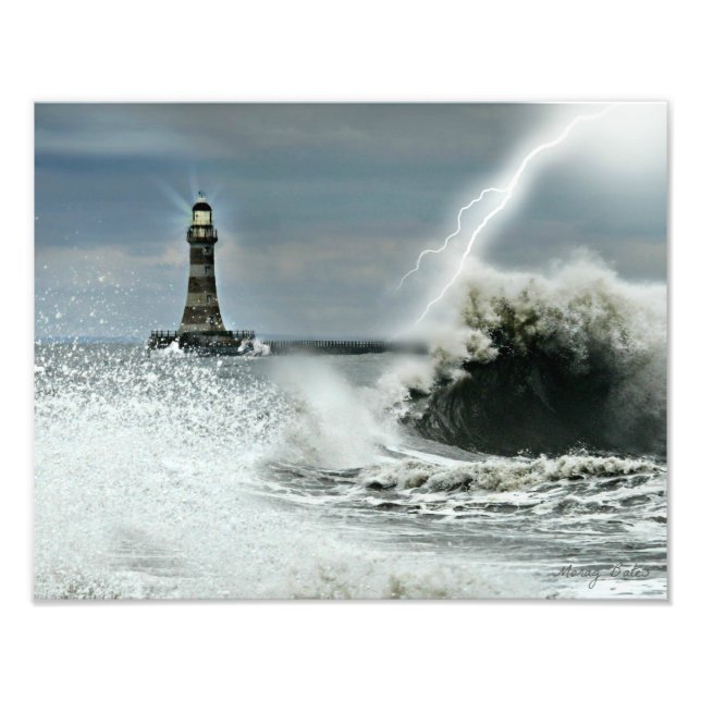 Sunderland - Roker Pier & Lighthouse Photo Print (Front)