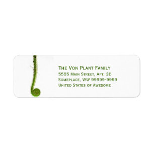 Sundew Frond Return Address Label