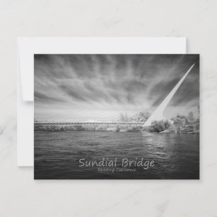 Sundial Bridge Monochrome Postcard