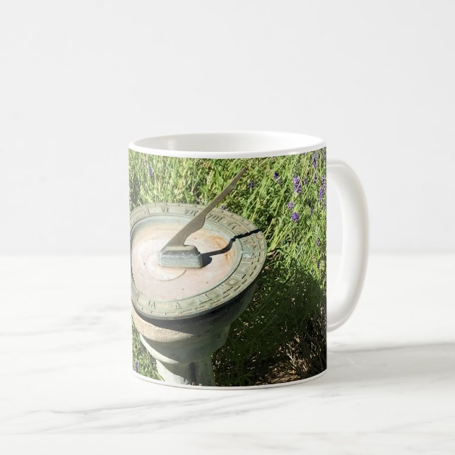 Sundial in Lavender Coffee Mug (Front Right)
