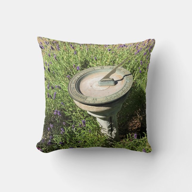 Sundial in Lavender Cushion (Front)