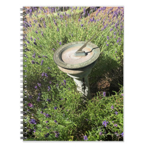 Sundial in Lavender Notebook