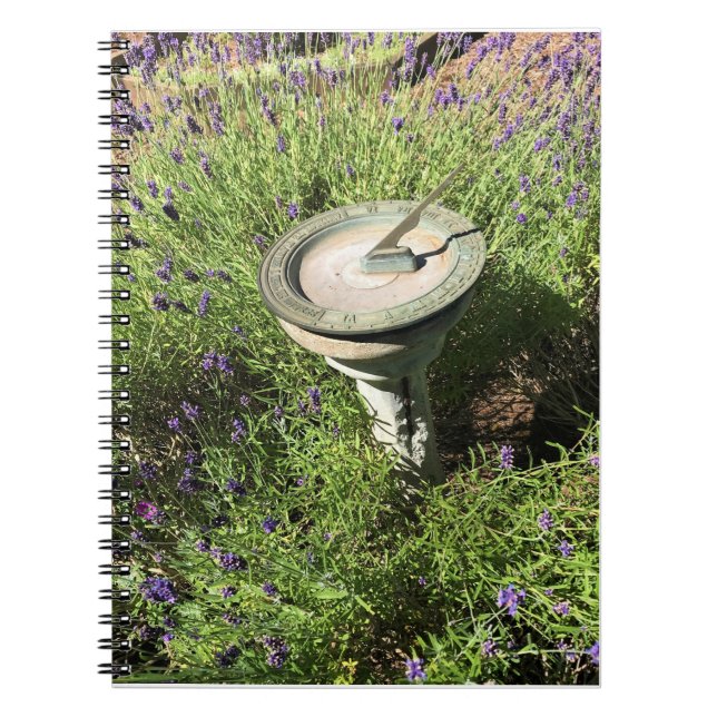 Sundial in Lavender Notebook (Front)