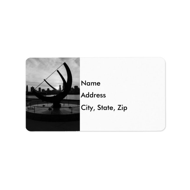 Sundial Sunset Grayscale Label (Front)