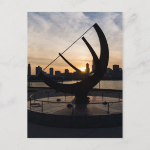 Sundial Sunset Postcard
