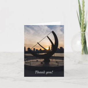 Sundial Sunset Thank You Card