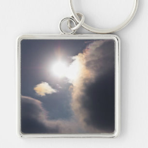 Sundog Rainbow Cloud Burst Apparel and Gifts Key Ring