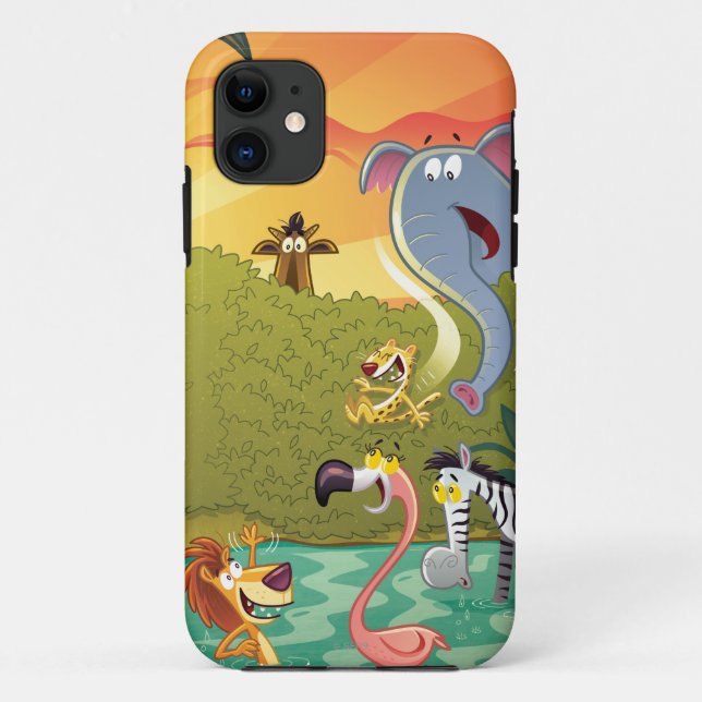 Sundown At The Water Hole Case-Mate iPhone Case (Back)