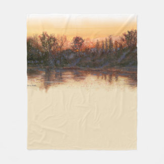 “Sundown on the River” Blanket