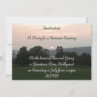 sundown party invitation