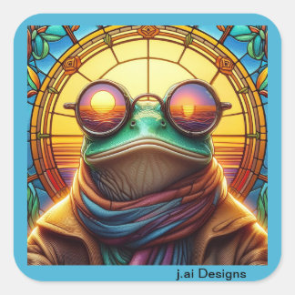 Sundown Swagger Square Sticker