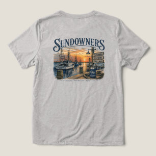 Sundowners at the Dock Tri-Blend Shirt