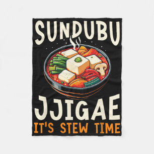 Sundubu Jjigae Asian Food Foodie Korean Cuisine Ko Fleece Blanket