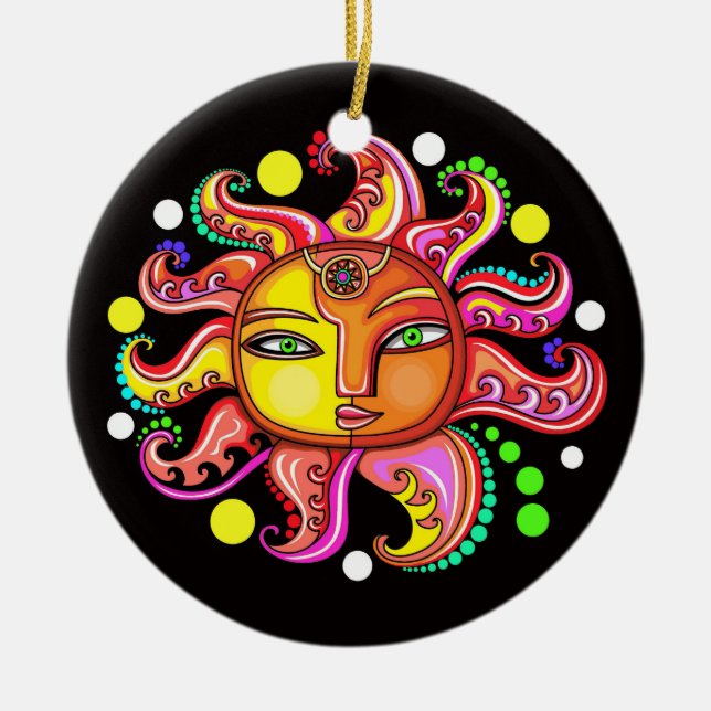 Sunface Ornament - Gift - Favour (Front)
