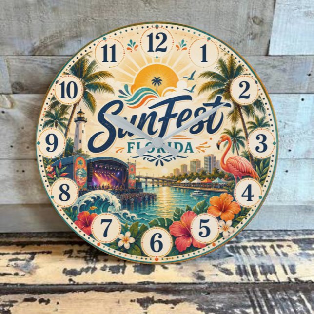 SunFest Florida Tropical Music Festival  Large Clock (Creator Uploaded)