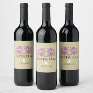 Sunfire Dusk - Wine Labels