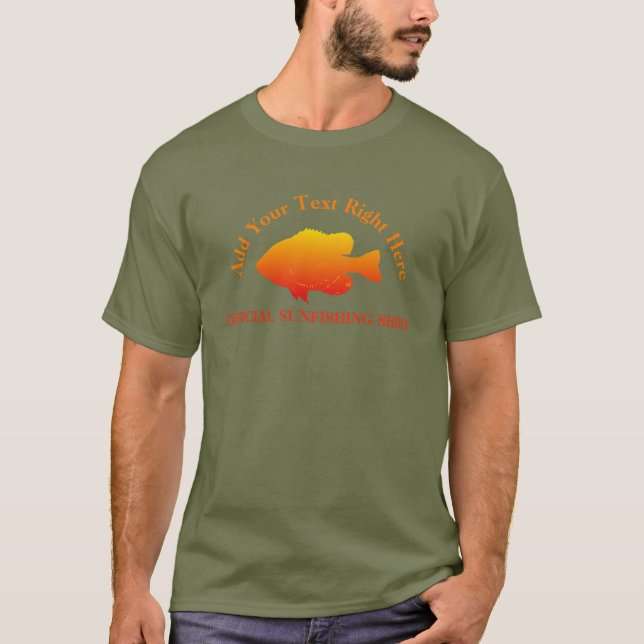 Sunfish Bluegill Fishing Customisable T-Shirt (Front)