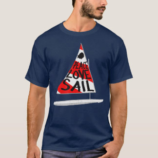 Sunfish Sailing Boat Sailboat Red White  T-Shirt