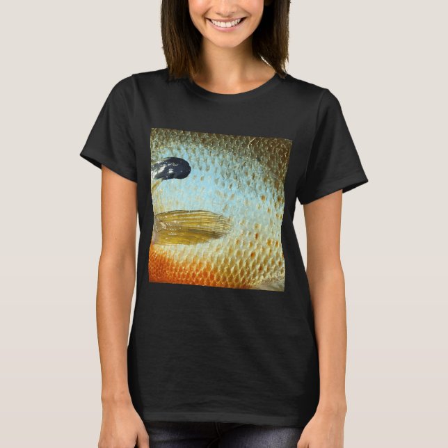 Sunfish Skin (Natural) Fish Scale Pattern T-Shirt (Front)