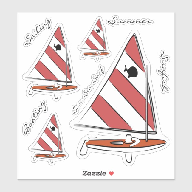 Sunfish Vinyl stickers (Sheet)