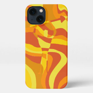 Sunflare Waves Abstract iPhone Case 