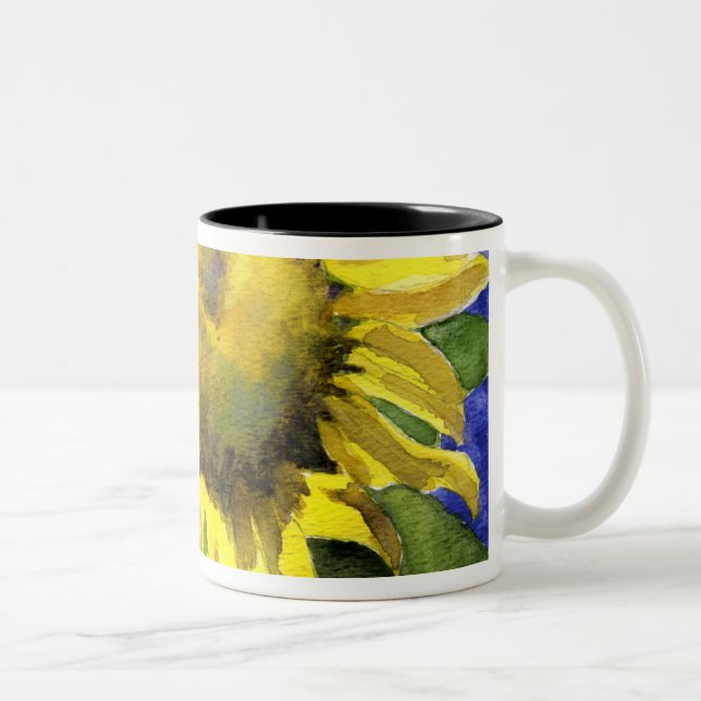 Sunflower 04 Painting Mug Watercolor Art (Right)
