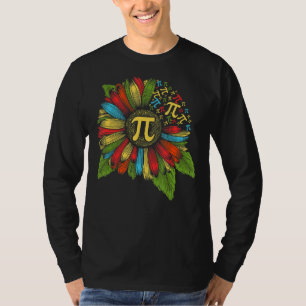 Sunflower 3 14 Symbol Pi Day Math Lovers Geek Nerd T-Shirt