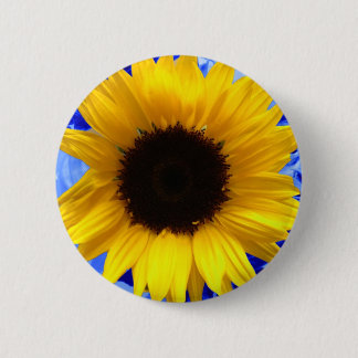 Sunflower 6 Cm Round Badge