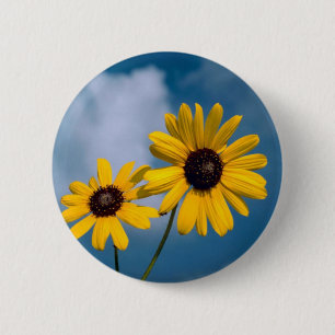 Sunflower 6 Cm Round Badge