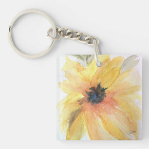 Sunflower Acrylic Keychain