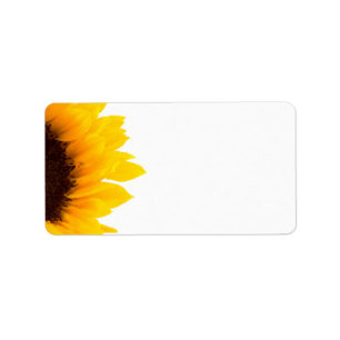 Sunflower Address Labels