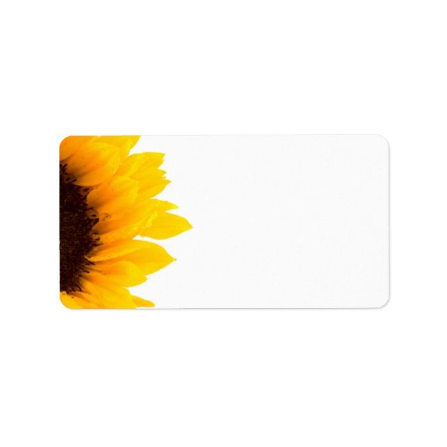Sunflower Address Labels (Front)