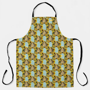Sunflower and Bee Series Design Fifteen Apron