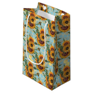 Sunflower and Bee Series Design Ten Small Gift Bag