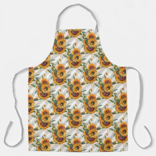 Sunflower and Bee Series Design Twelve Apron