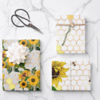 Sunflower and Bee Series Design Two