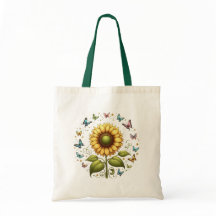 Sunflower and Butterflies