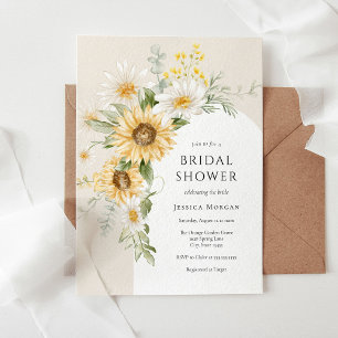 Sunflower and Daisy Bridal Shower Invitation