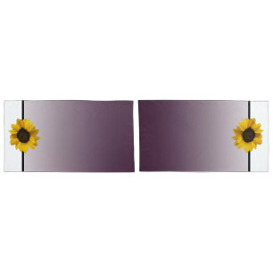 Sunflower and eggplant colour fade, 2 designs pillowcase