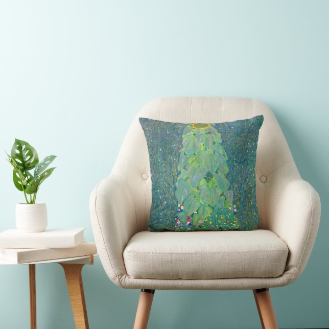 Sunflower and Farmergarden with Sunflower by Klimt Cushion (Chair)