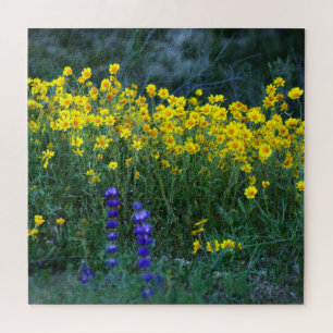 Sunflower and Lavender Jigsaw Puzzle