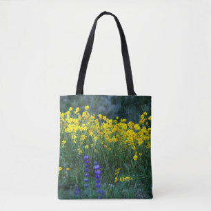 Sunflower and Lavender Tote Bag