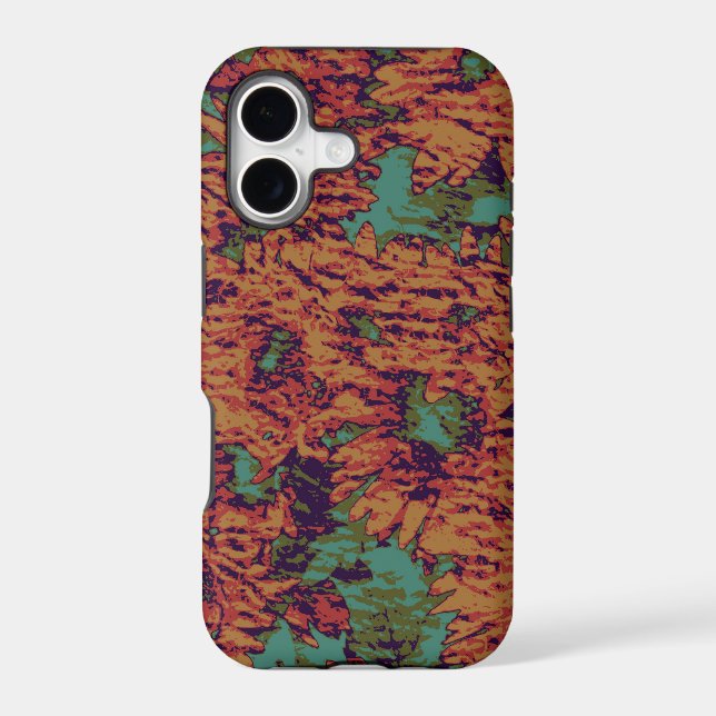 Sunflower and leaf camouflage pattern on (Back)