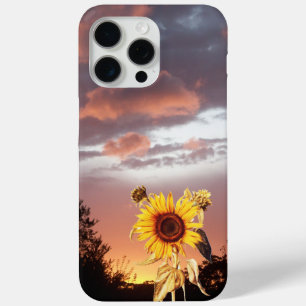 SUNFLOWER AND PINK SUMMER SUNSET iPhone 15 PRO MAX CASE