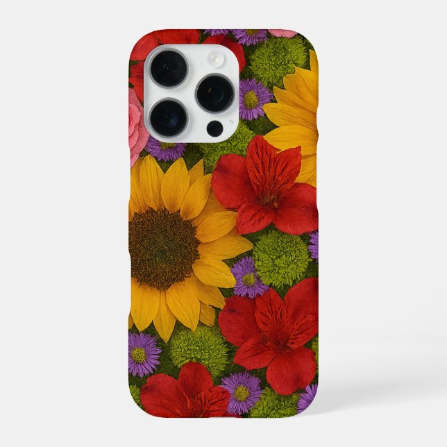 Sunflower and Rose iPhone Case (Back)