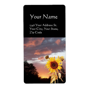 SUNFLOWER AND SUMMER SUNSET