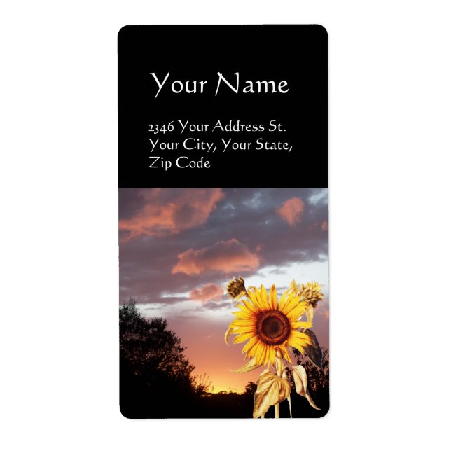 SUNFLOWER AND SUMMER SUNSET (Front)