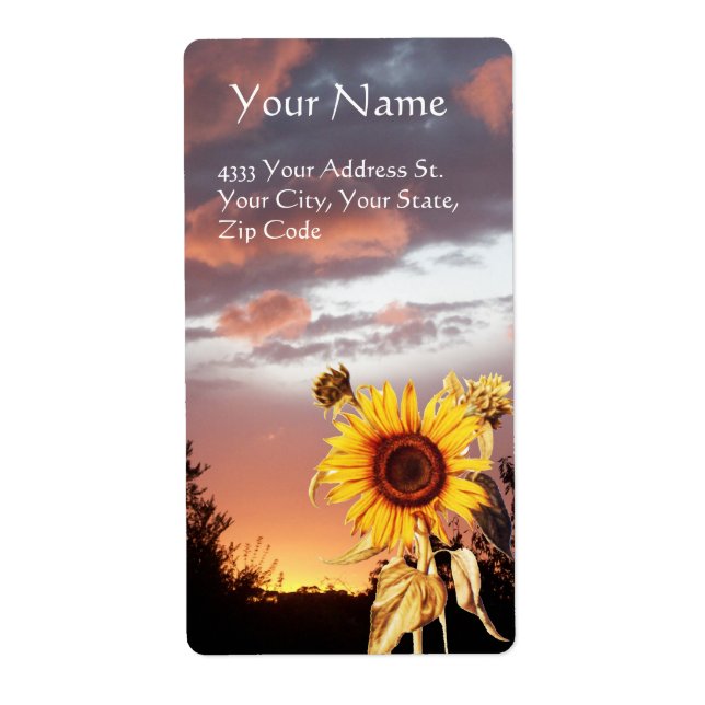 SUNFLOWER AND SUMMER SUNSET (Front)