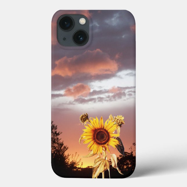 SUNFLOWER AND SUMMER SUNSET Case-Mate iPhone CASE (Back)